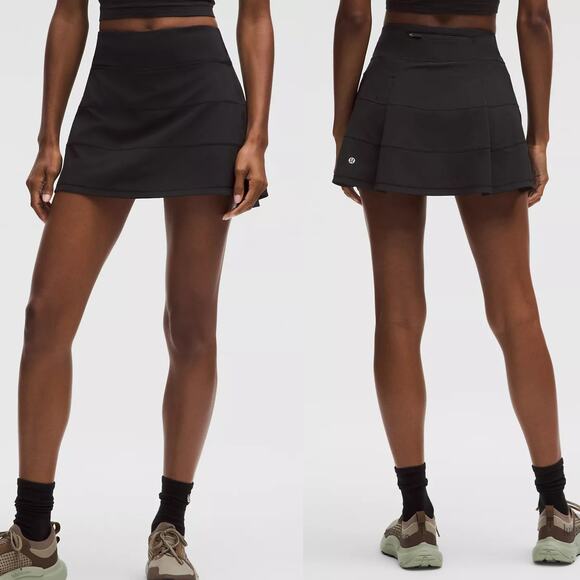 Lululemon Pace Rival Mid-Rise Skirt Black 6 - Picture 3 of 7